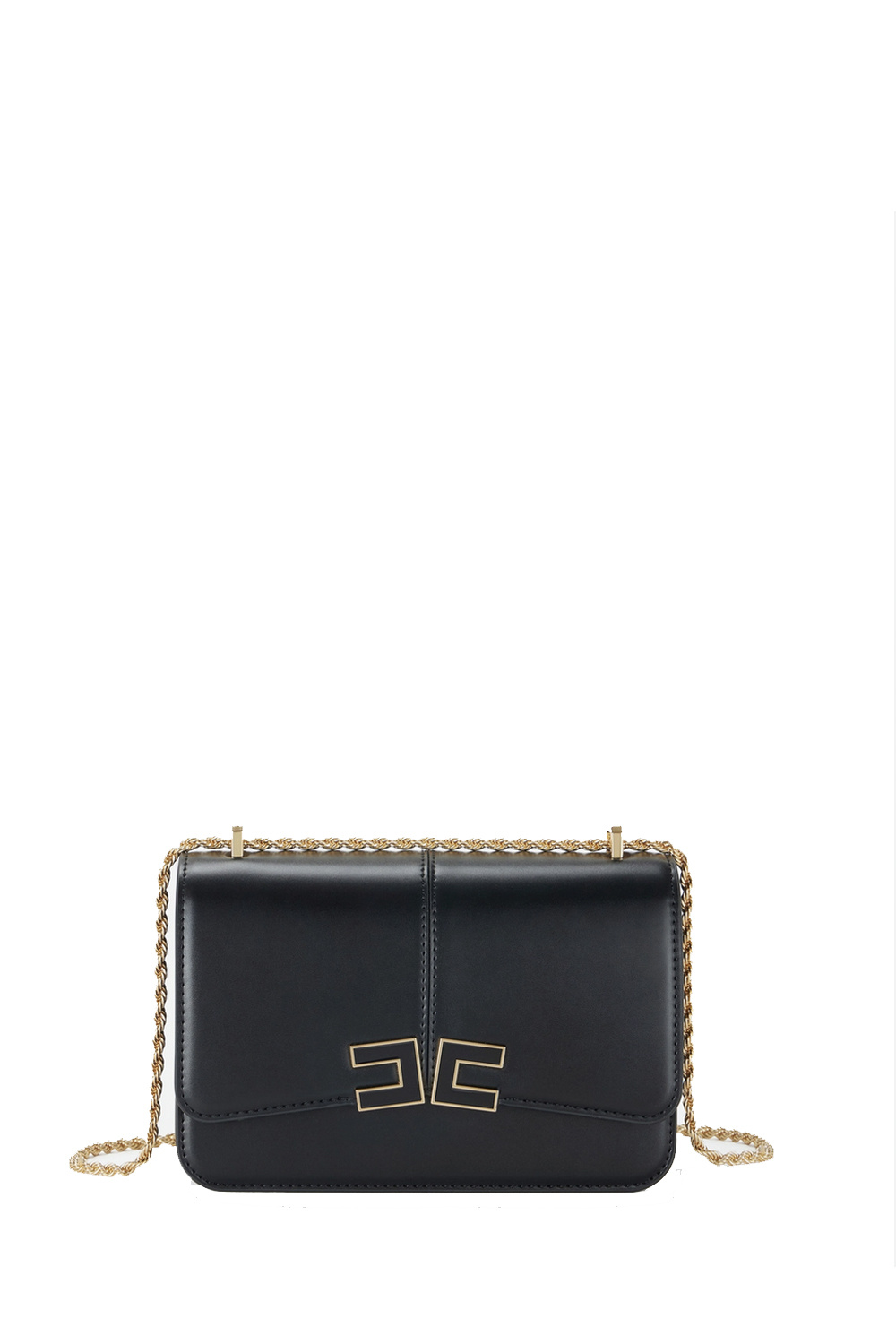 ELISABETTA FRANCHI Elisabetta Franchi schoudertas / tas met logo detail ZWART