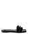 ELISABETTA FRANCHI Flat sandals with Elisabetta Franchi logo in BLACK
