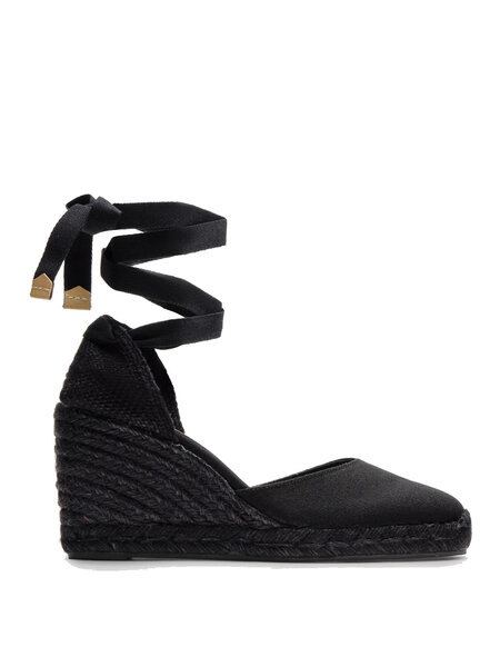 CASTANER Castaner espadrilles Carina Negro stof  ZWART