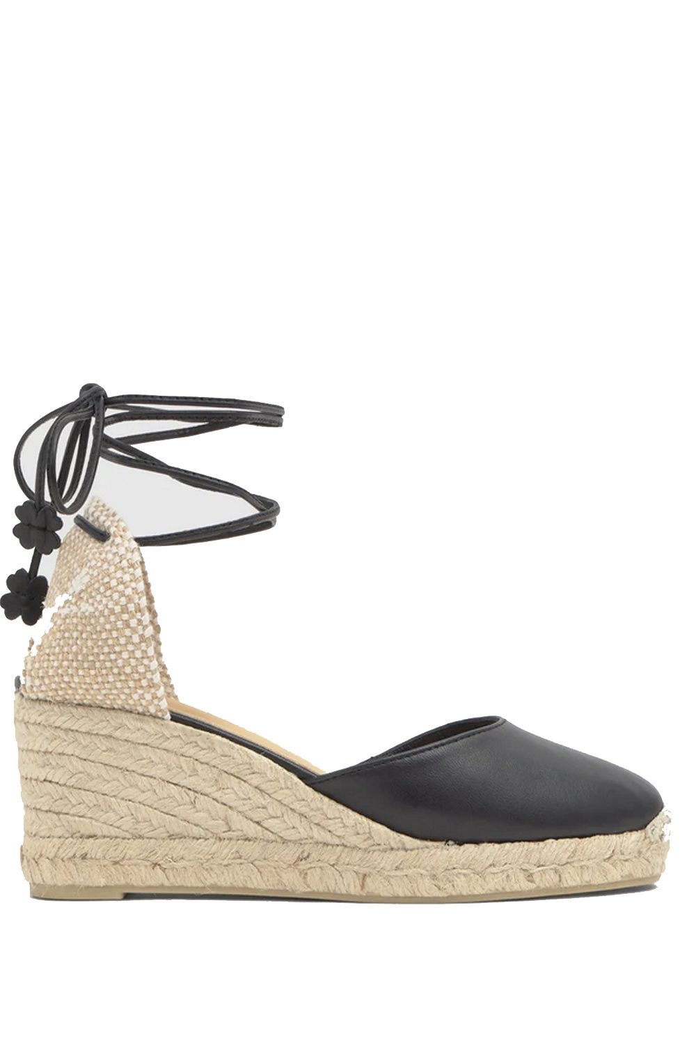 CASTANER Castaner espadrilles Carina Negro leather BLACK