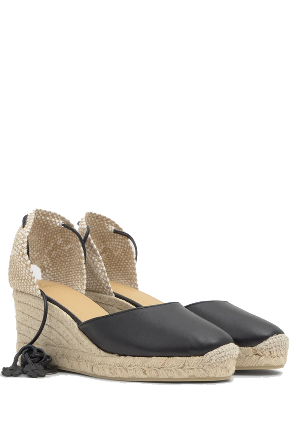 CASTANER Castaner espadrilles Carina Negro leather BLACK