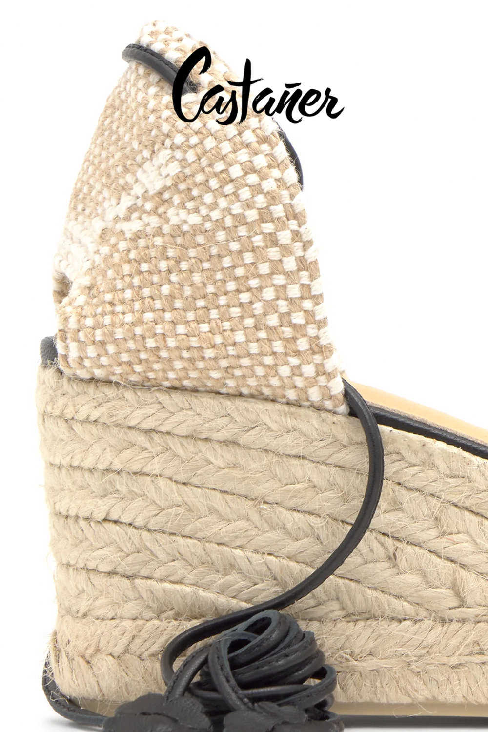 CASTANER Castaner espadrilles Carina Negro leather BLACK