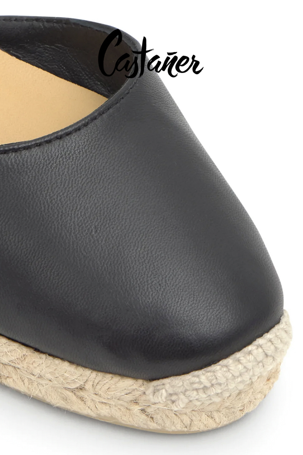 CASTANER Castaner espadrilles Carina Negro leather BLACK