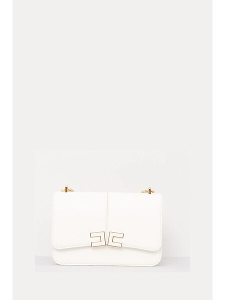 ELISABETTA FRANCHI Elisabetta Franchi shoulder bag / bag with logo detail nude / WHITE