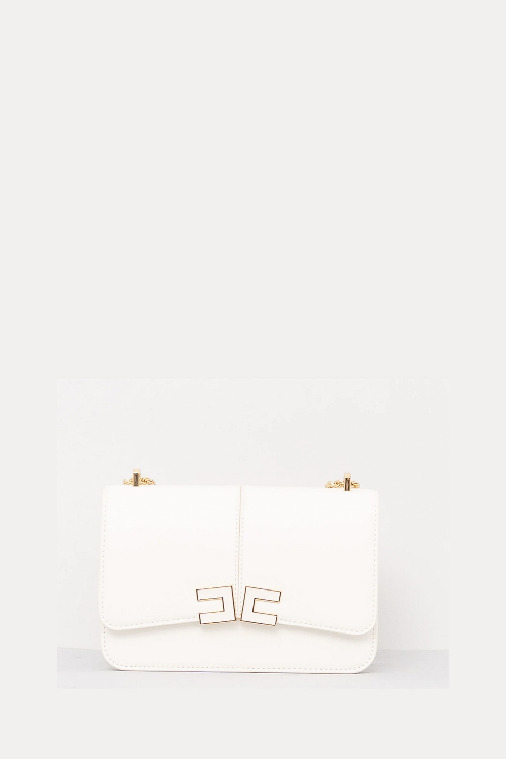 ELISABETTA FRANCHI Elisabetta Franchi shoulder bag / bag with logo detail nude / WHITE