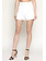 ELISABETTA FRANCHI Elisabetta Franchi shorts met goude logo in taille en knopen WIT