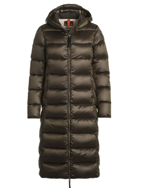 PARAJUMPERS Parajumpers LEAH down winter coat with hood Earth brown / BROWN