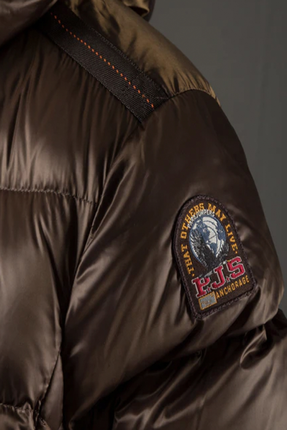 PARAJUMPERS Parajumpers LEAH down winter coat with hood Earth brown / BROWN