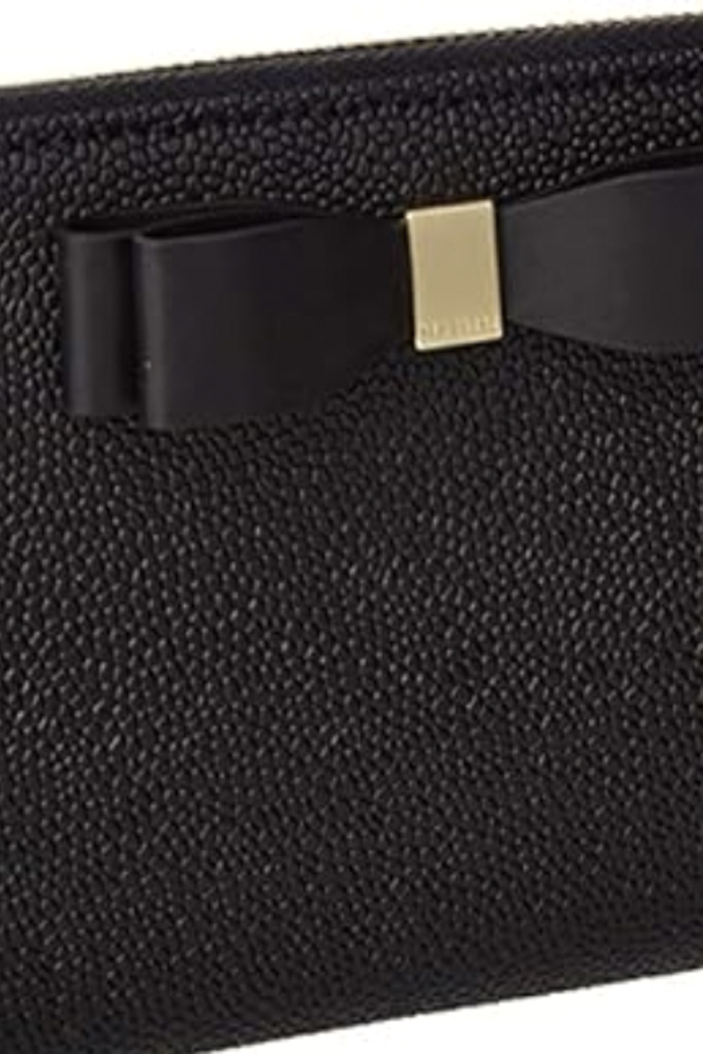 Z (S(UPER SALE Ted Baker Portemonnee met strikje en goud logo Zwart