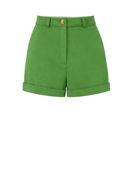 ELISABETTA FRANCHI Elisabetta Franchi shorts with front button closure aloe / GREEN