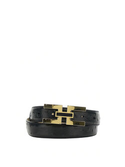 ELISABETTA FRANCHI Elisabetta Franchi riem met logo ZWART