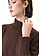 RINASCIMENTO Rinascimento Loose-fitting turtleneck with all-over glitter BROWN