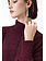 RINASCIMENTO Rinascimento Loose-fitting turtleneck with all-over glitter BORDEAUX RED