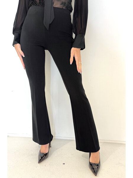 RINASCIMENTO Rinascimento Flared pants in jogging fabric BLACK