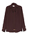 ELISABETTA FRANCHI Elisabetta Franchi blouse with V-neck and bow belt, cocoa / BROWN
