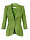 ELISABETTA FRANCHI Elisabetta Franchi Blazer jas van linnenmix en gouden details aloe / GROEN