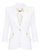 ELISABETTA FRANCHI Elisabetta Franchi blazer with double logo detail WHITE