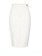 ELISABETTA FRANCHI Elisabetta Franchi skirt with logo detail WHITE
