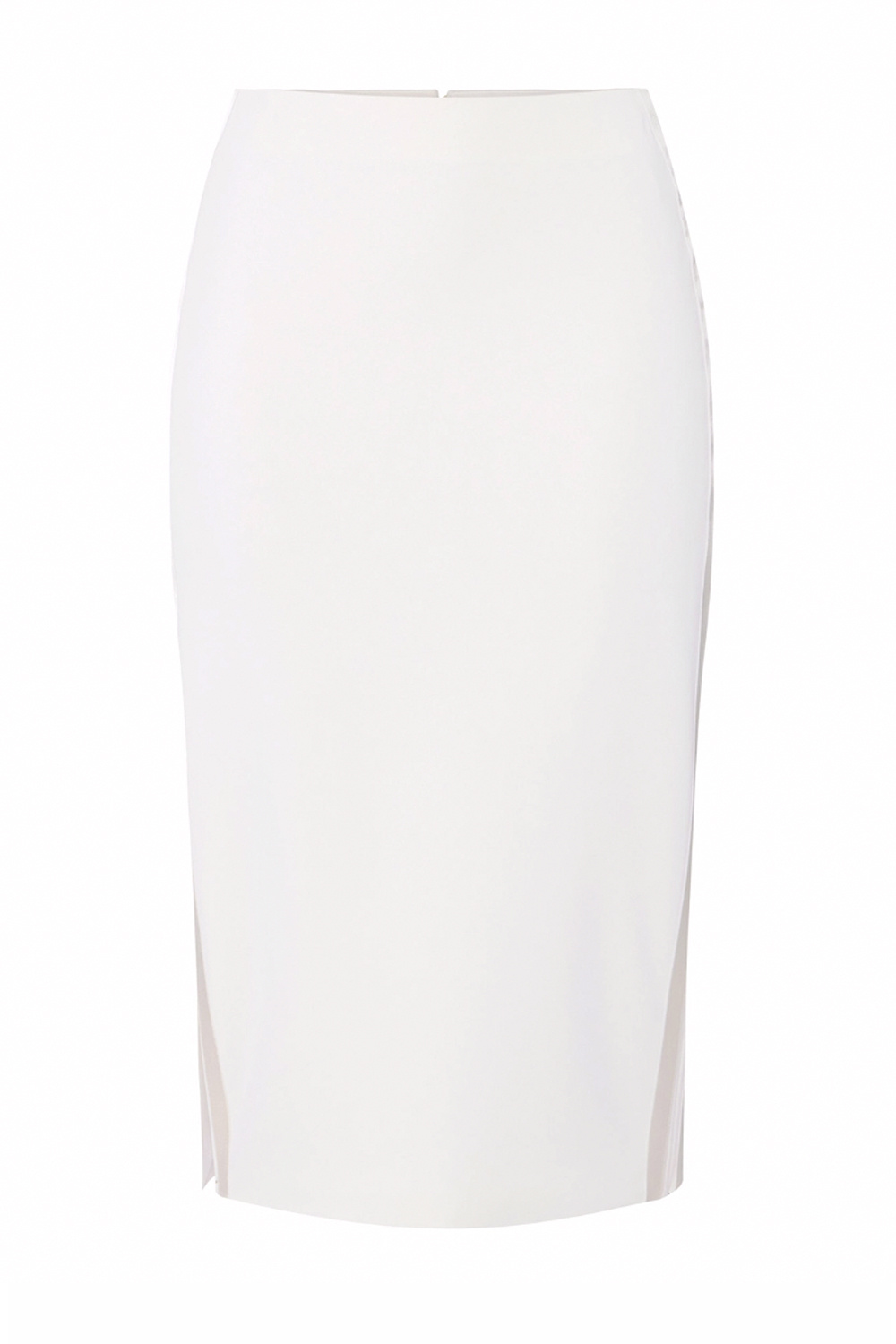 ELISABETTA FRANCHI Elisabetta franchi rok met split aan een zijde WIT