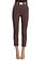 ELISABETTA FRANCHI Elisabetta Franchi slim-fit pants with belt BROWN
