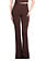 ELISABETTA FRANCHI Elisabetta Franchi flared pants with logo charm on belt loop cocoa / BROWN