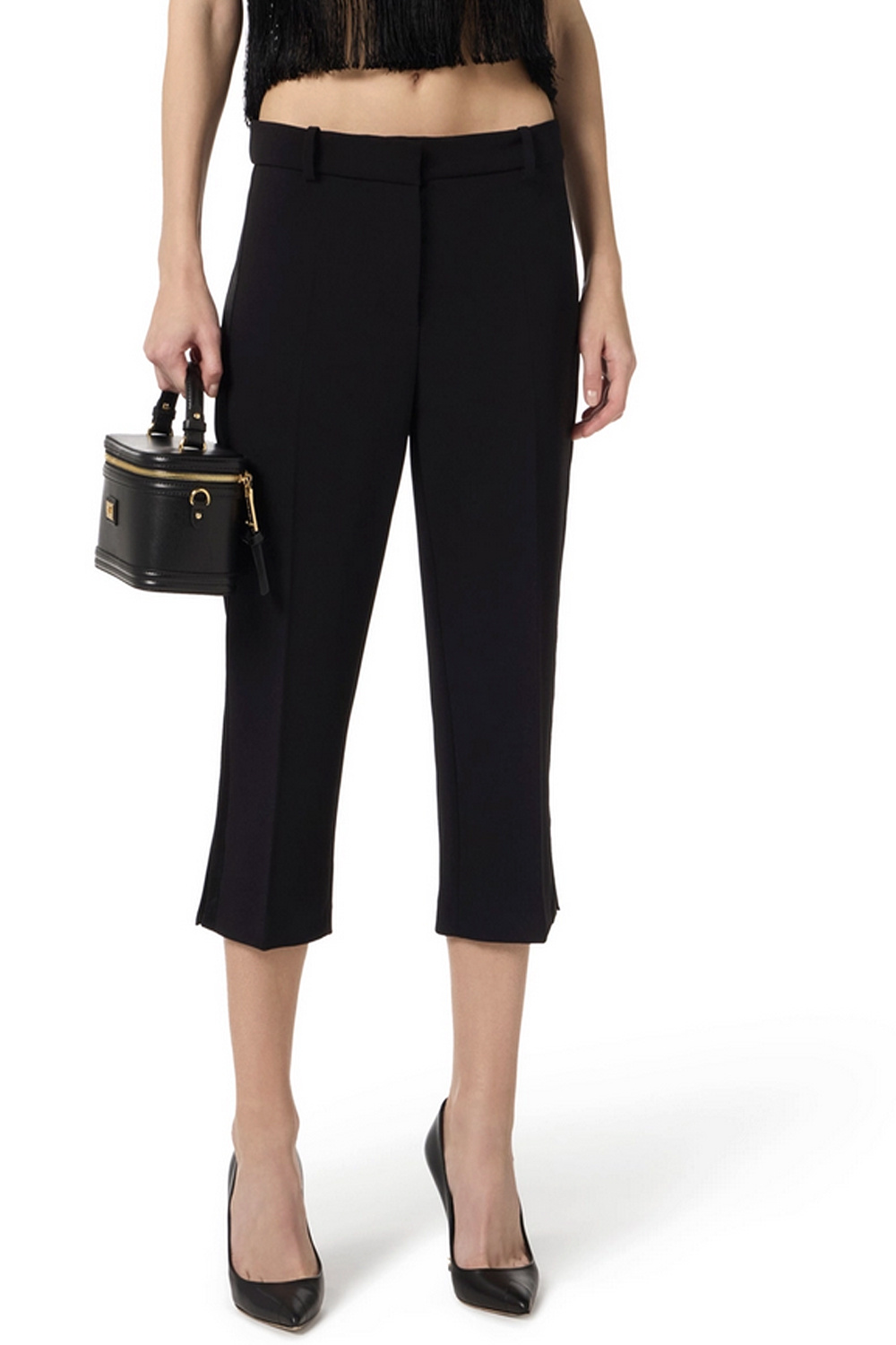 ELISABETTA FRANCHI Elisabetta Franchi capri / korte broek ZWART