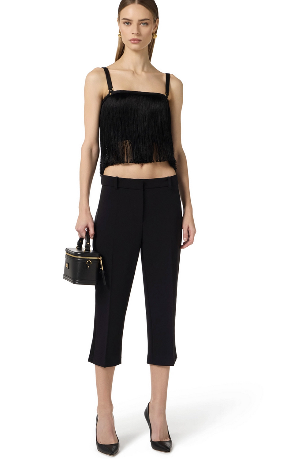 ELISABETTA FRANCHI Elisabetta Franchi capri / korte broek ZWART