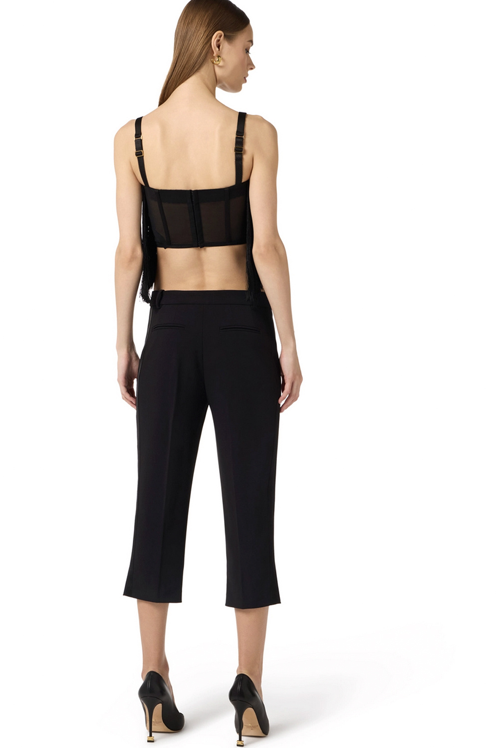 ELISABETTA FRANCHI Elisabetta Franchi capri / korte broek ZWART