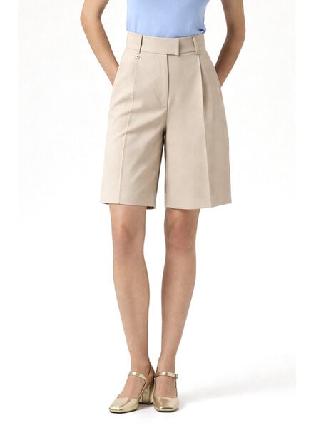 Fracomina korte broek met slit BEIGE