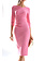 RINASCIMENTO Rinascimento Dress with draped neckline PINK