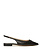 TWINSET Twinset Platte slingback ballerina met logo op voorzijde ZWART