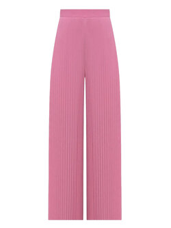 TWINSET Twinset Plissé-broek met wijde broekspijpen ROZE
