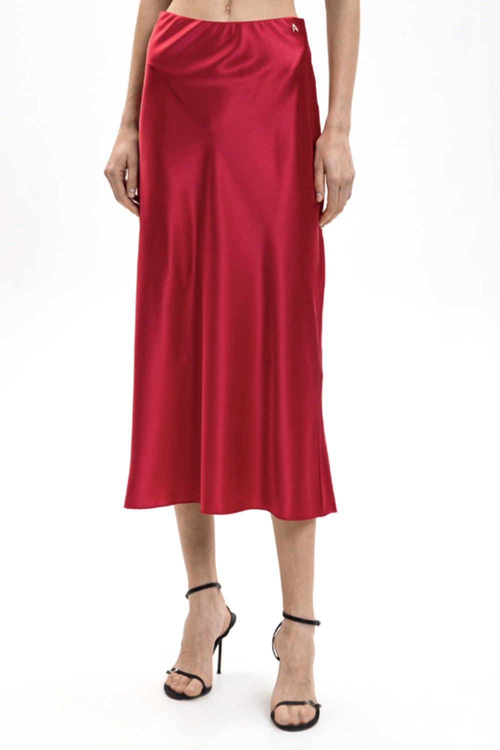 TWINSET Twinset satijnen rok magenta Roze / ROOD