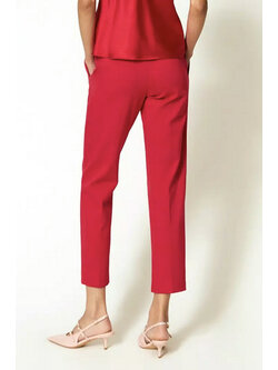 TWINSET Twinset straight-leg pants, magenta PINK / RED