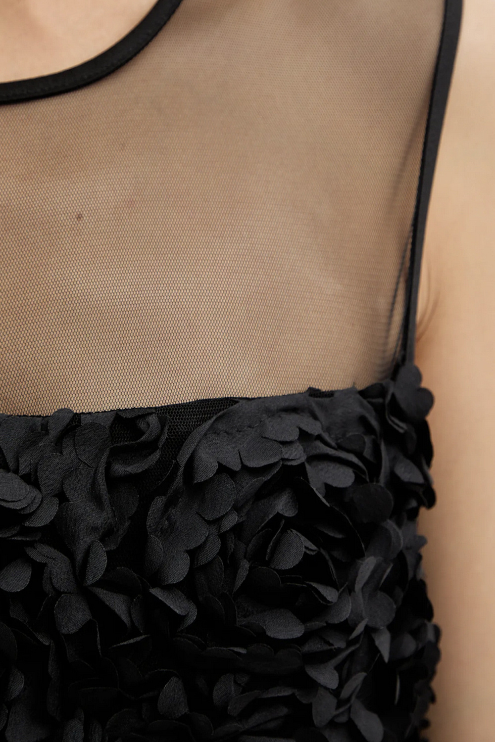 TWINSET Twinset Korte tulejurk met bloemen ZWART