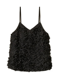 TWINSET Twinset top van tule met bloemen ZWART