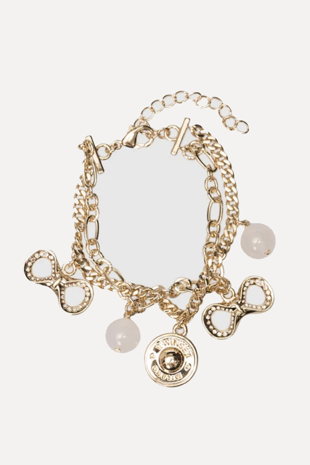 TWINSET Twinset armband met meerdere strengen en bedeltjes GOUD