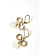 TWINSET Twinset earrings with rhinestones and logo GOLD