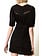 TWINSET Twinset short dress with pleats BLACK
