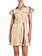 TWINSET Twinset jurk met pofmouw en ceintuur BEIGE