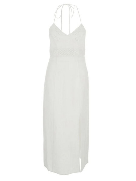 TWINSET Twinset jurk met linnen WIT