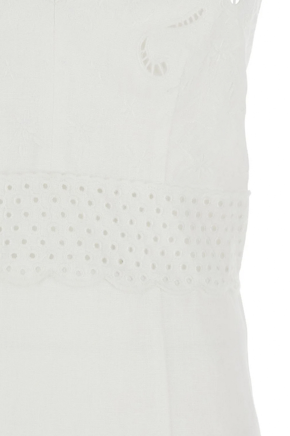 TWINSET Twinset dress with linen WHITE