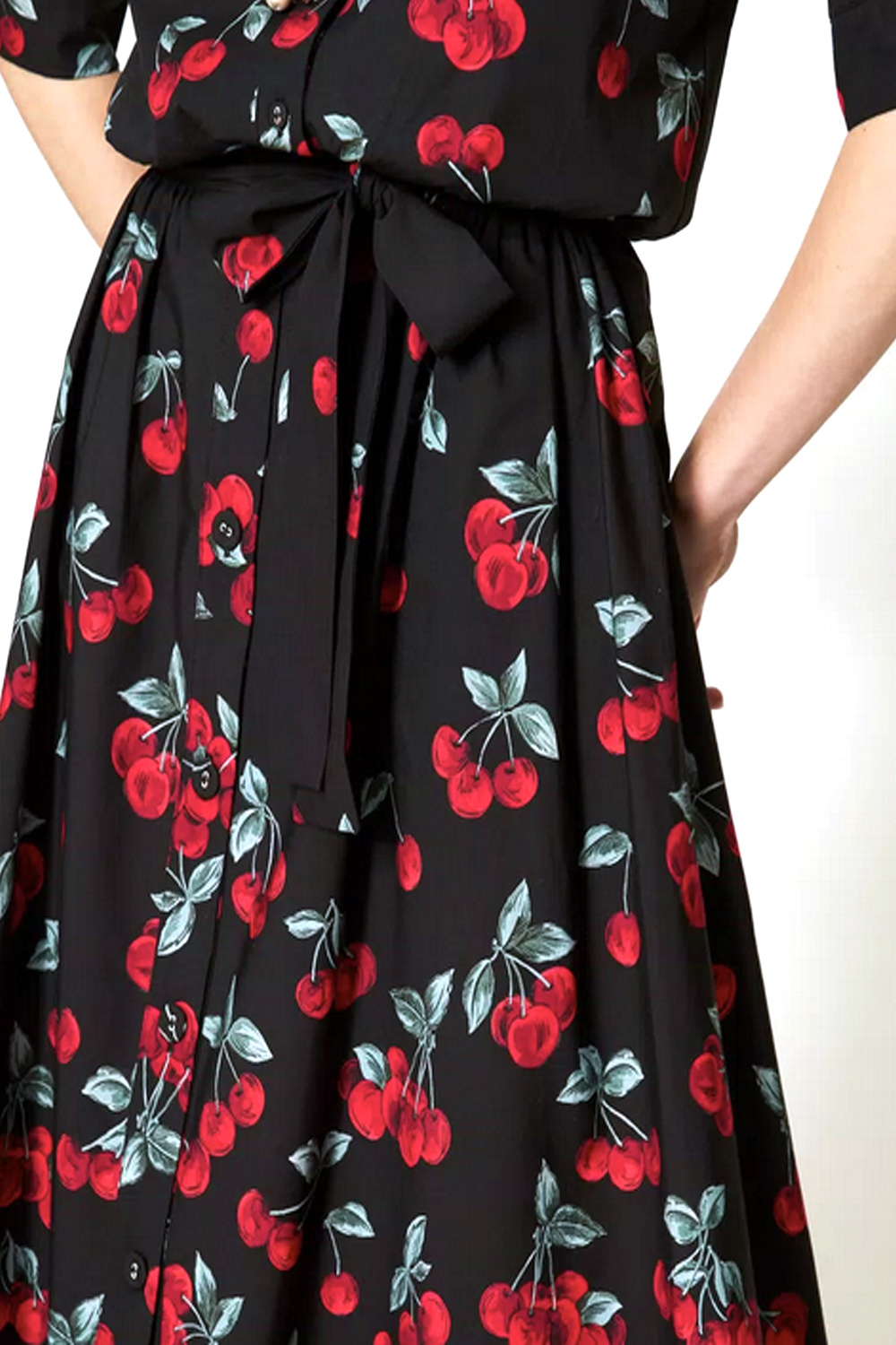 TWINSET Twinset skirt with cherries BLACK