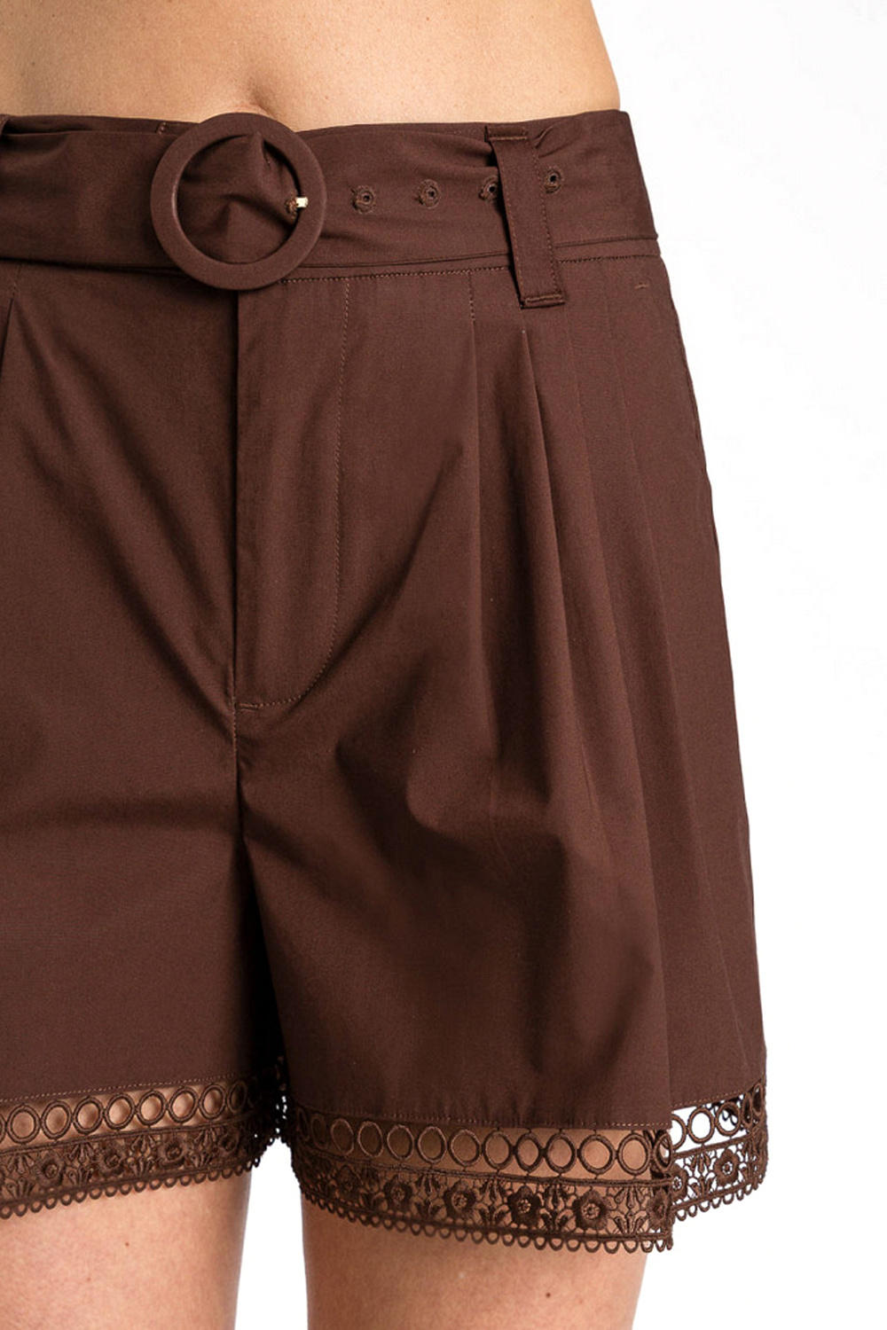 TWINSET Twinset shorts met ceintuur BRUIN