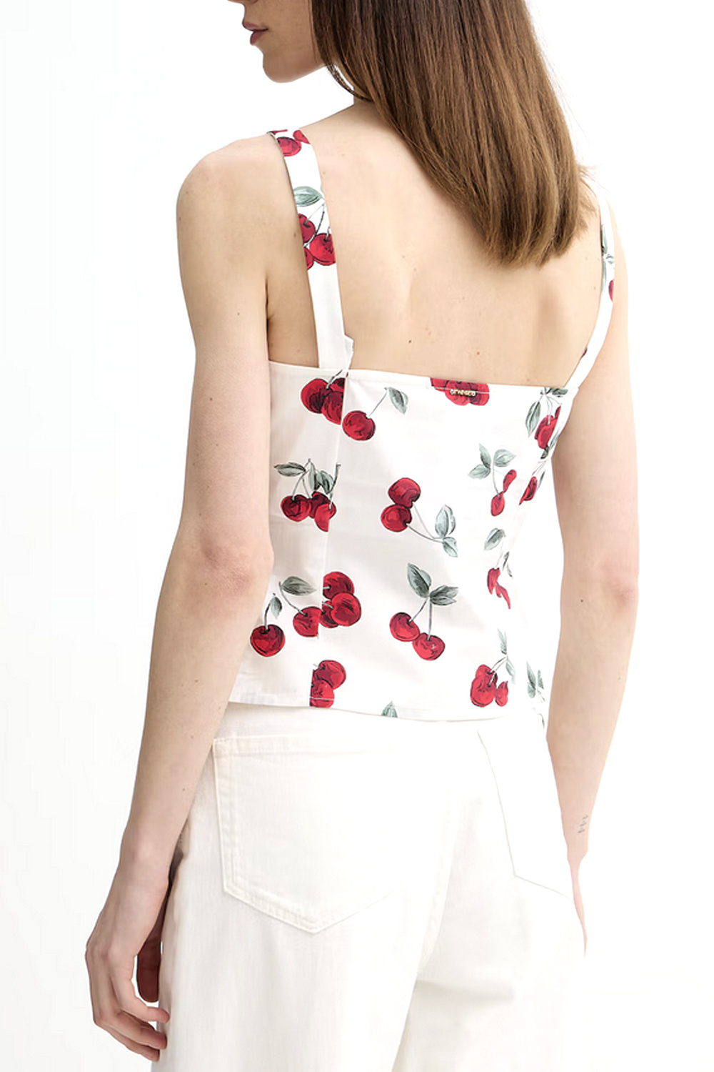 TWINSET Twinset top  Cherry-print   WHITE
