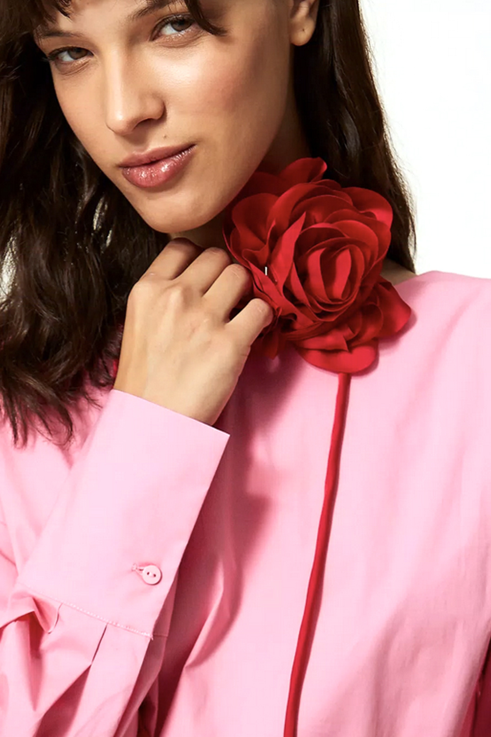 TWINSET Twinset rose for hair, neck and clothing RED