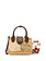 TWINSET Twinset wicker basket with logo on the front BEIGE / BROWN