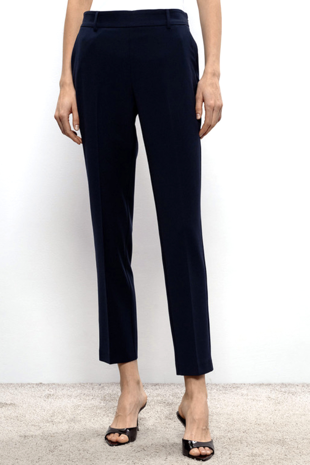TWINSET Twinset pantalon met elastiekband achterzije donker BLAUW