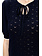TWINSET Twinset gebreide top met strik en halve mouwen donker BLAUW
