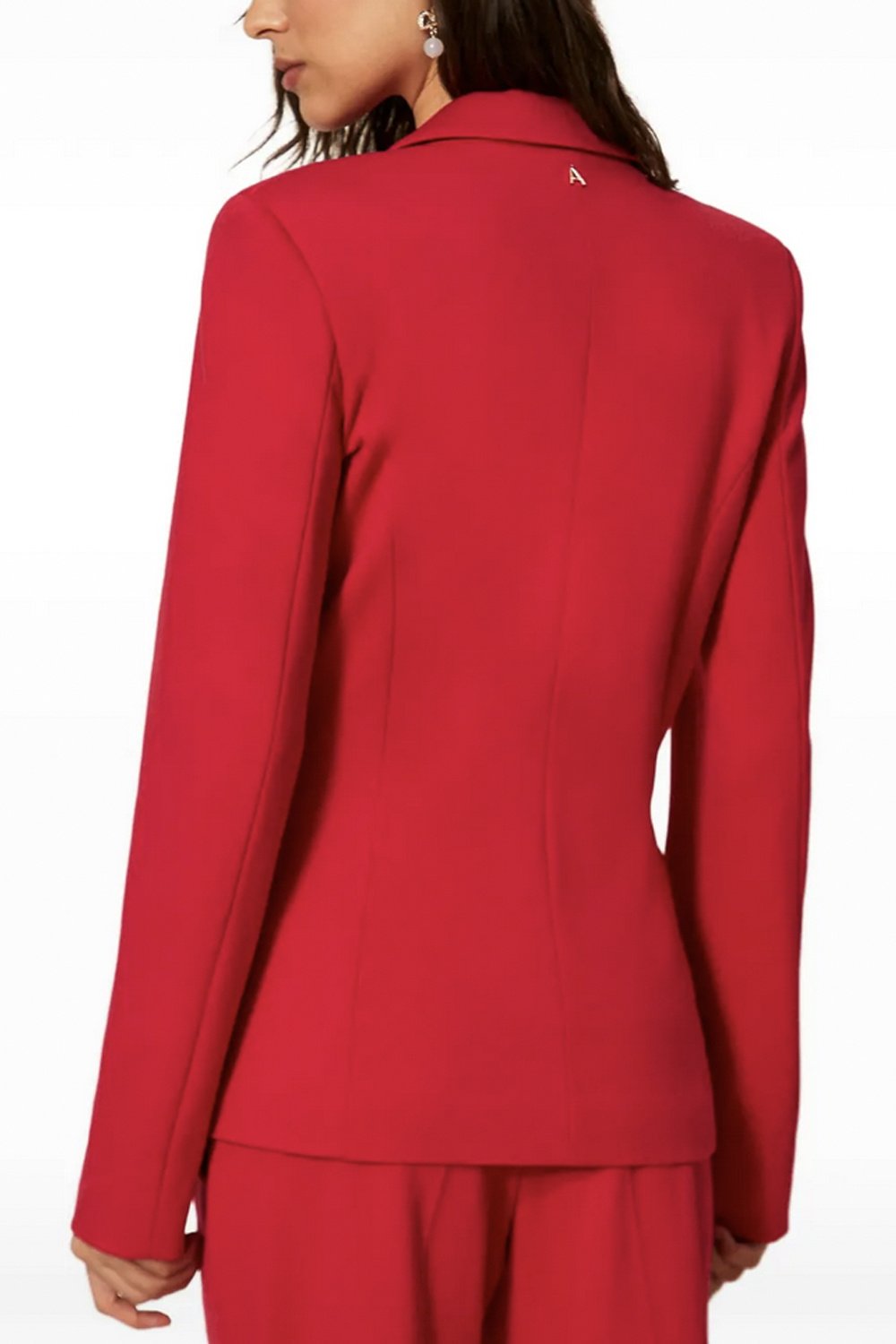 TWINSET Twinset basic colbert met een roos broche magenta ROZE / ROOD